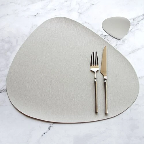 Table Mat Table Mat Placemat Table Mat Heat Insulation PU Leather Placemats Coaster Bowl Kitchen Non-slip