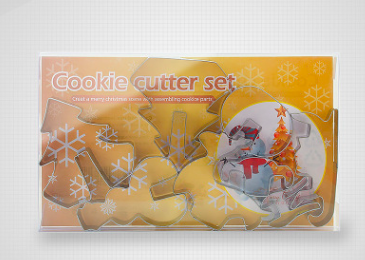 8/18-piece Set Gingerbread House Stainless Steel Christmas Scenario Cookie Cutters Set Biscuit Mold Fondant Cutter Baking Tools