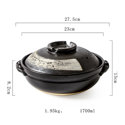 Stew Pot Soup Household Ceramic Gas Clay Pot Rice Casserole