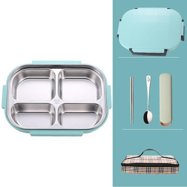 Stylish leakproof Japanese style stainless steel lunch box