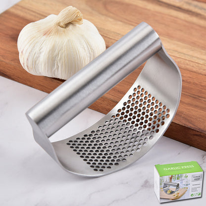 Garlic Press for Kitchen Pounding Garlic Ring Manual