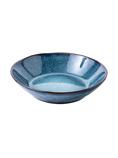 Household Ceramic Rice Plate Retro Style Shallow Bowl And Deep Plate