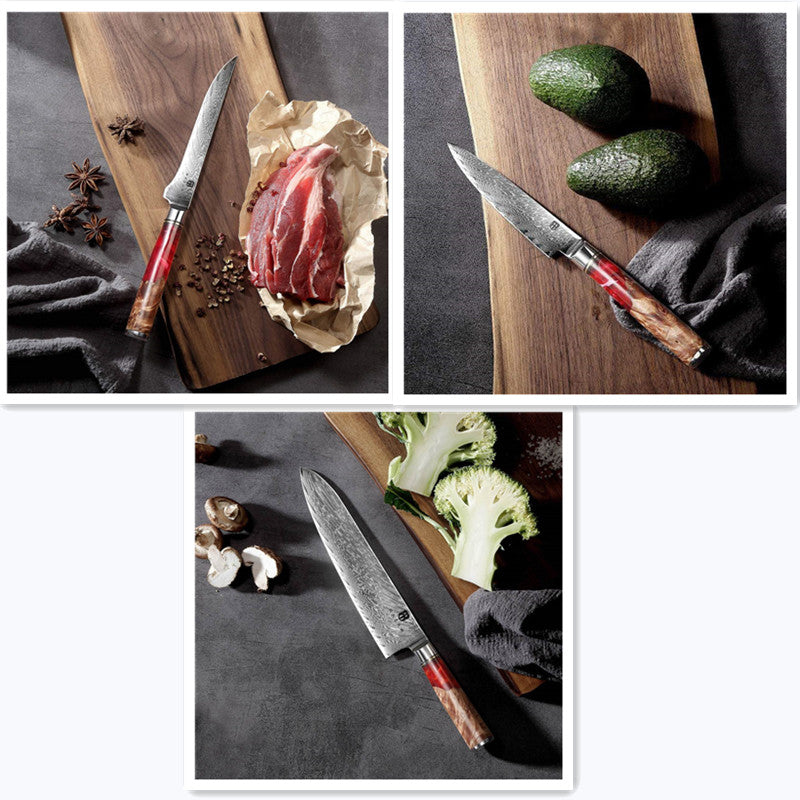 Damascus Chef's Knife Western Kitchen Knife Slicing Knife Chopping Knife