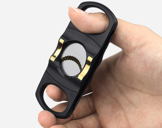 Cigar cutter Serrated double-edged cigar cutter Portable cigar cutter Cigar cutter blade design cigar cutter