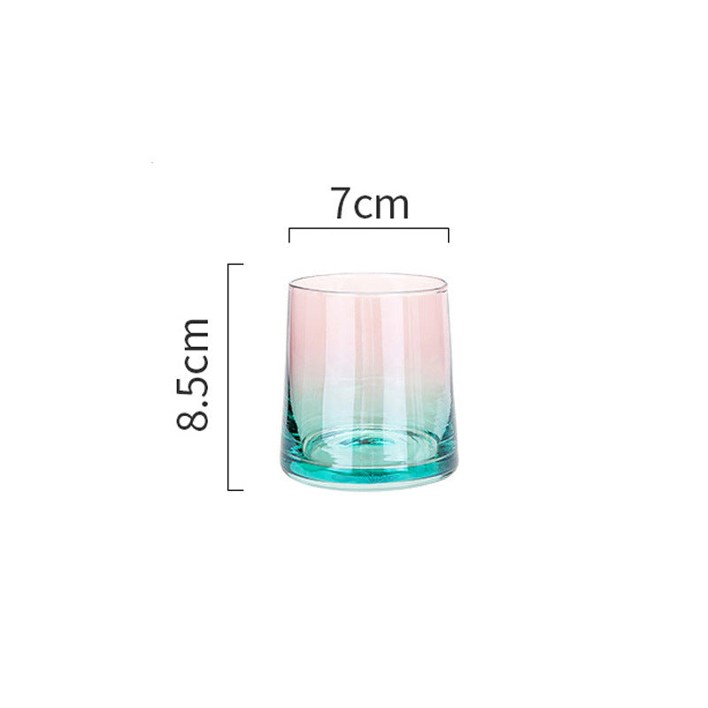 Simple Home Glass Colorful Whiskey Glass