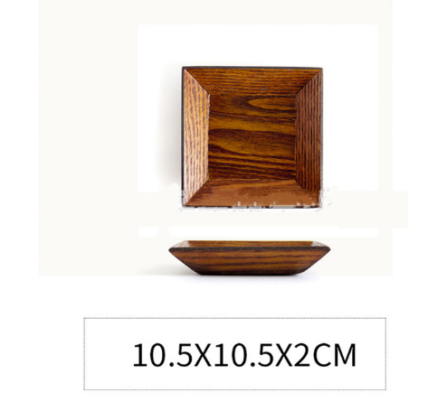 1PCS Square Wooden Plate Set Premium Acacia Wood Cake Plate Dishes Dessert Serving Tray Wood Sushi Plate Dinnerware Tableware