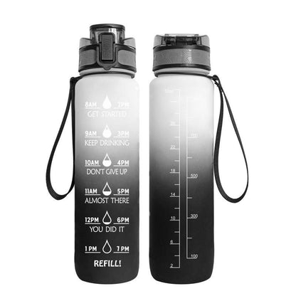 Transparent Flask Water Bottle 1000ml Bottled Kawaii Bottle Bpa Free Infuser Plastic Milk Sports Clear Water Bottle Kawaii Cup