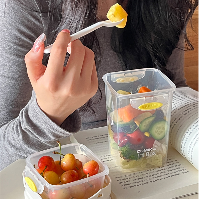 Salad Cup Light Food Fat Reduction Portable Take-out Cup Double-layer Lunch Box Yogurt Cup Oatmeal Cup Milkshake Cup