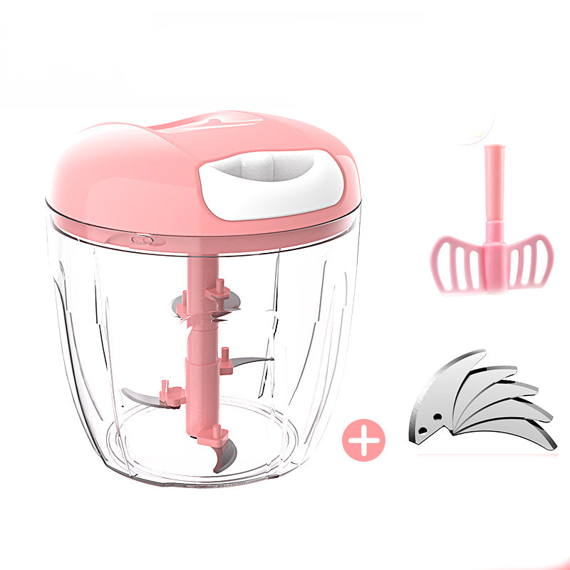 Mini  Powerful Meat Grinder Garlic Press Ginger Grinding Vegetable Cutter Hand-power Food Chopper Mincer Mixer