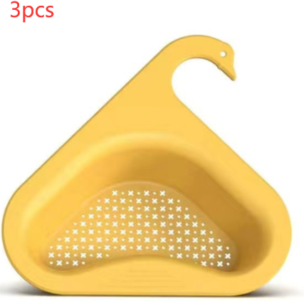 Household Sink Hanging Fruit And Vegetable Filter Water Drain Basket Kitchen Dry And Wet Separation Swan Drain Basket