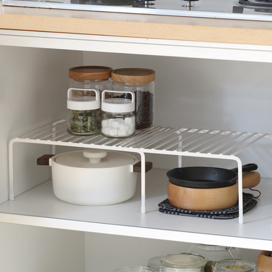 Retractable kitchen rack kitchen multi-layer storage single shelf