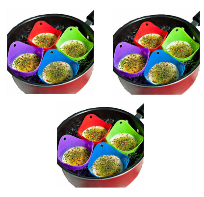 Green Silicone Egg Cooker 4 Color Silicone Egg Cooker