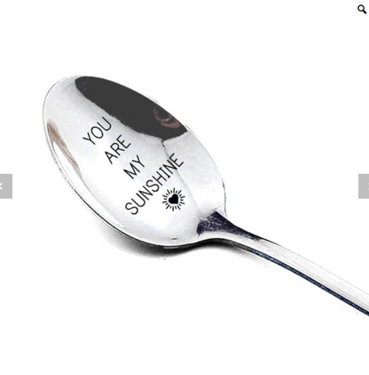 Valentine's day stainless steel long handle spoon