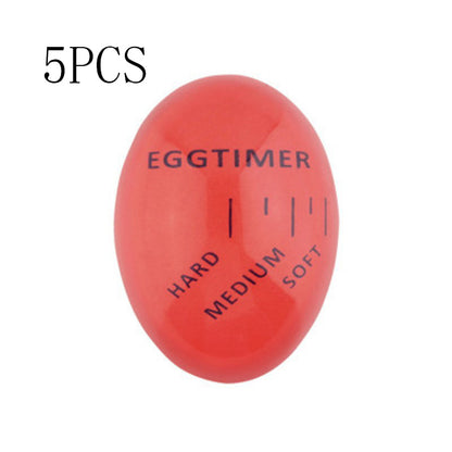 Egg Timer Perfect Color Changing Timer Yummy Soft Hard Boiled Eggs Cooking Kitchen Eco-Friendly Resin Egg Red Timer Tools