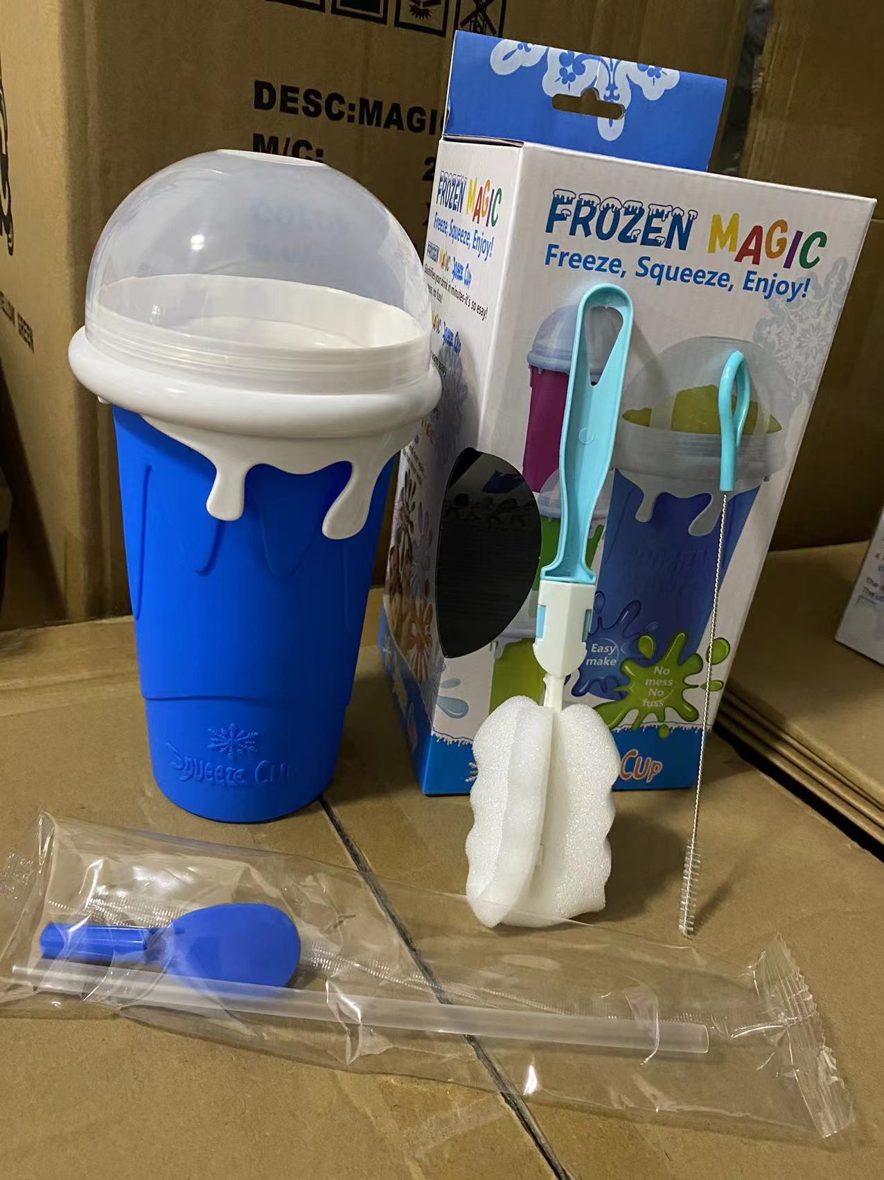 Slush And Shake Maker Homemade Smoothie Milk Children's Household Pinch Cup