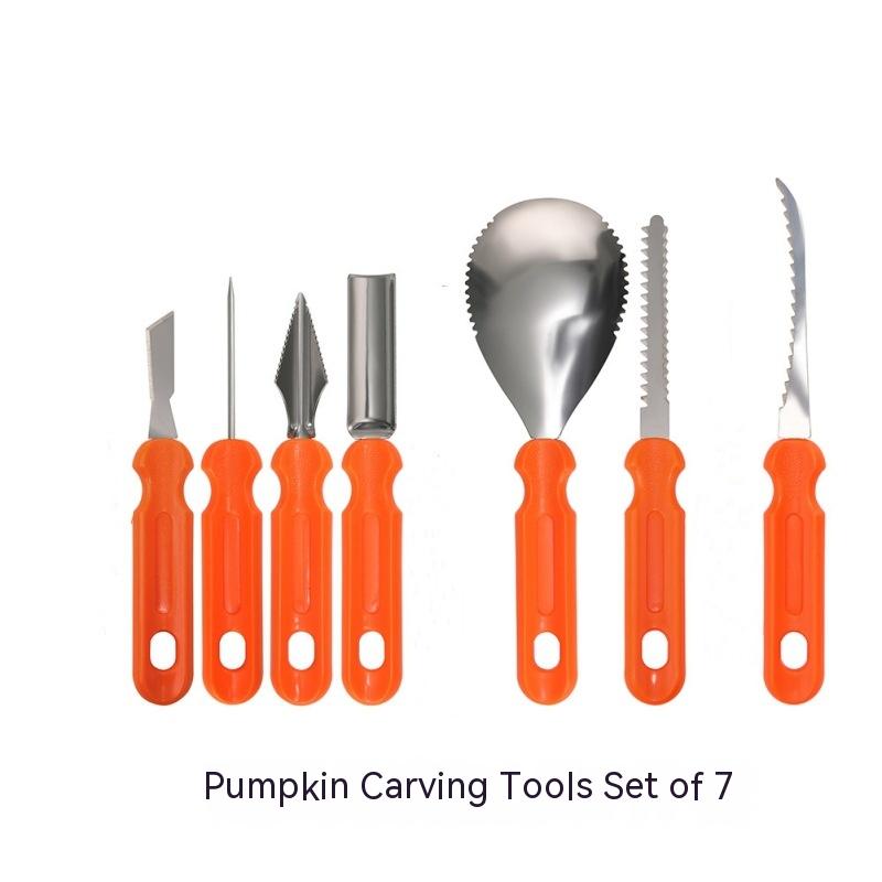 Halloween Stainless Steel Pumpkin Carving Set Fruit Carving Kitchen Gadgets