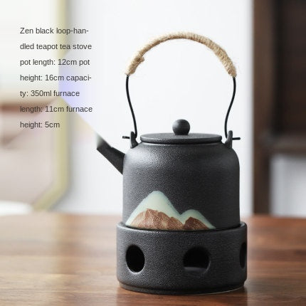 Japanese Style Warm Tea Stove Pot Ceramic Tea Set