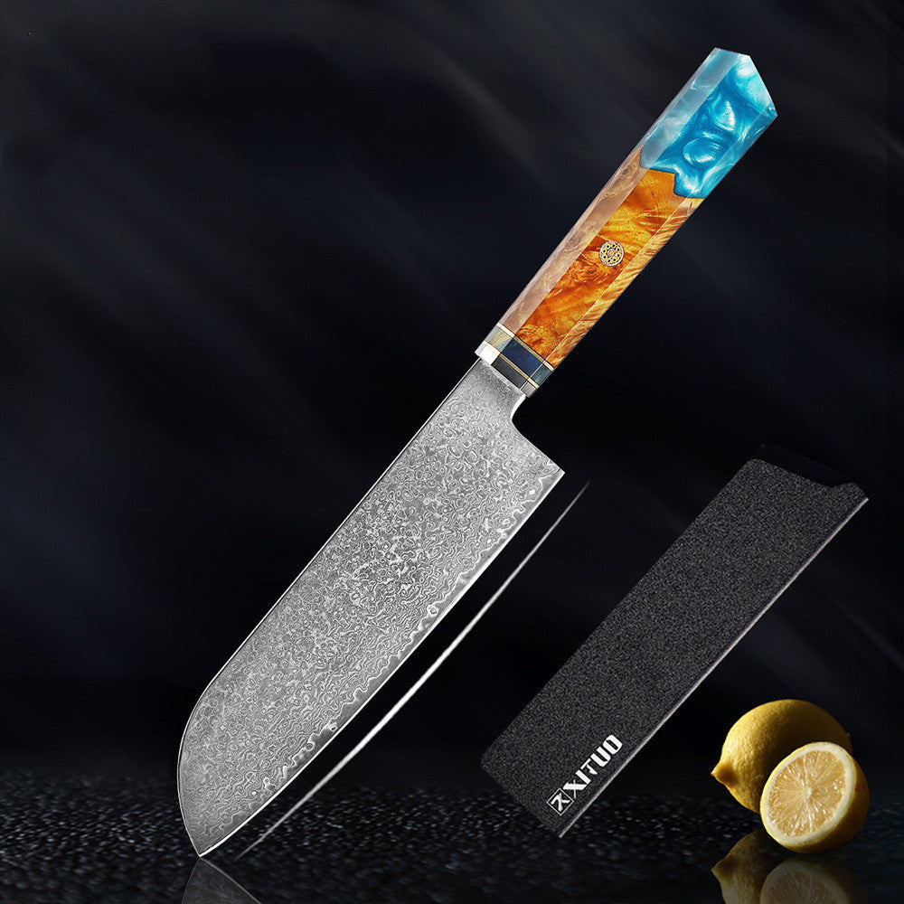 Kitchen Set Knife Damascus Steel Kitchen Knife Kitchen Knife Chef Knife Santoku Knife Japanese Knife Kitchen Tool