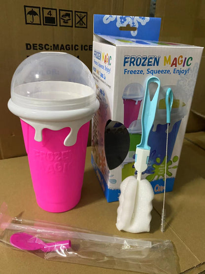 Slush And Shake Maker Homemade Smoothie Milk Children's Household Pinch Cup