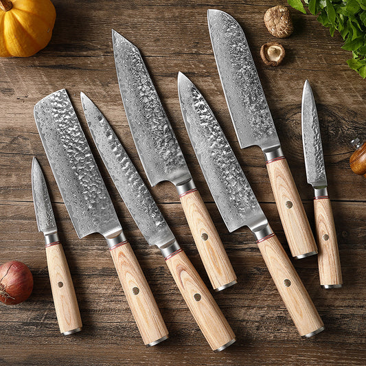 Damascus Steel Hand Kitchen Knife