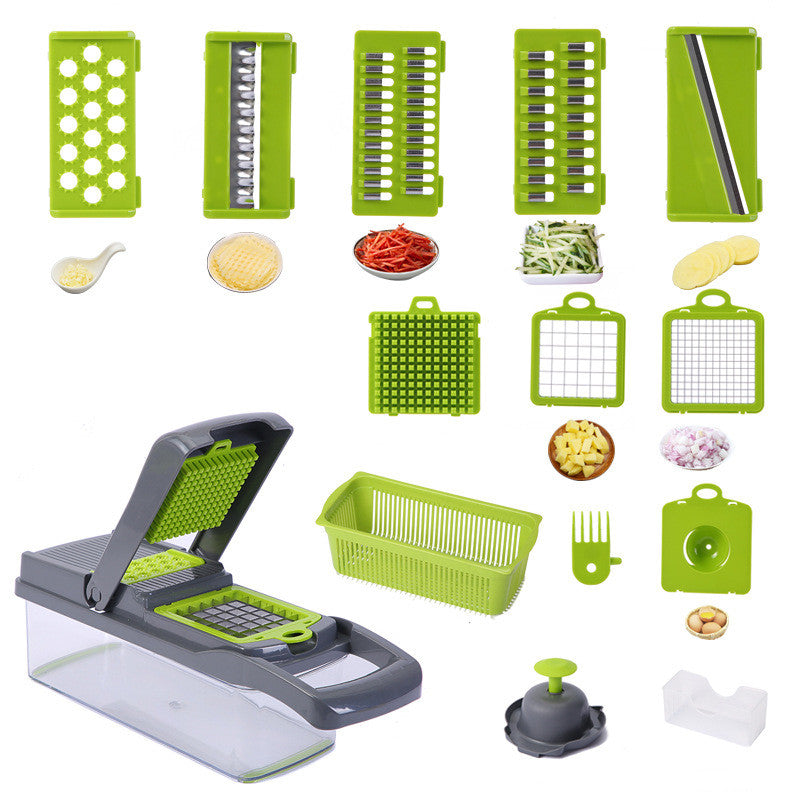 Multi-function Manual Cutting Of Vegetable And Meat Slices, Vegetable Cutter, Grater, Kitchen Tool