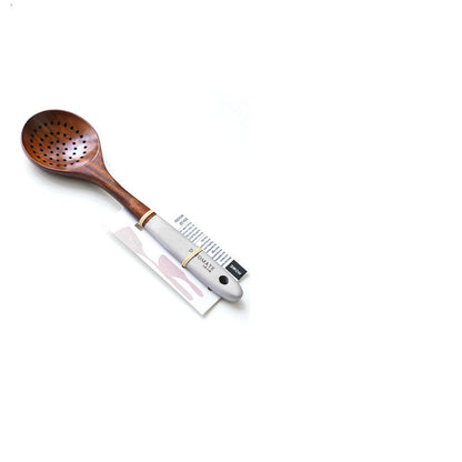 Simple Teak Lacquer Colorful Kitchen Utensils Soup Spoon Vegetable Shovel