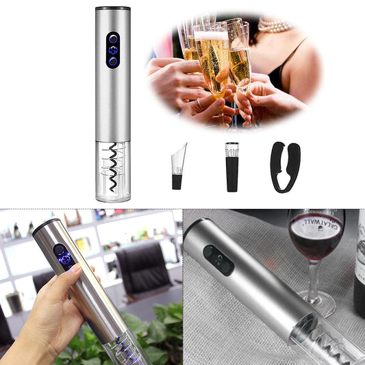 Red Wine Accessory Kit Electric Wine Opener Cutter Vacuum Stopper Aerator Wine Pourer