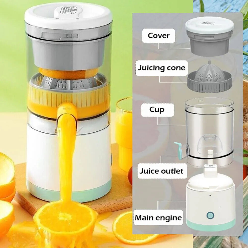 Electric Citrus Juicer Juice Squeezer Portable Press Machine Fruit Extractor UK