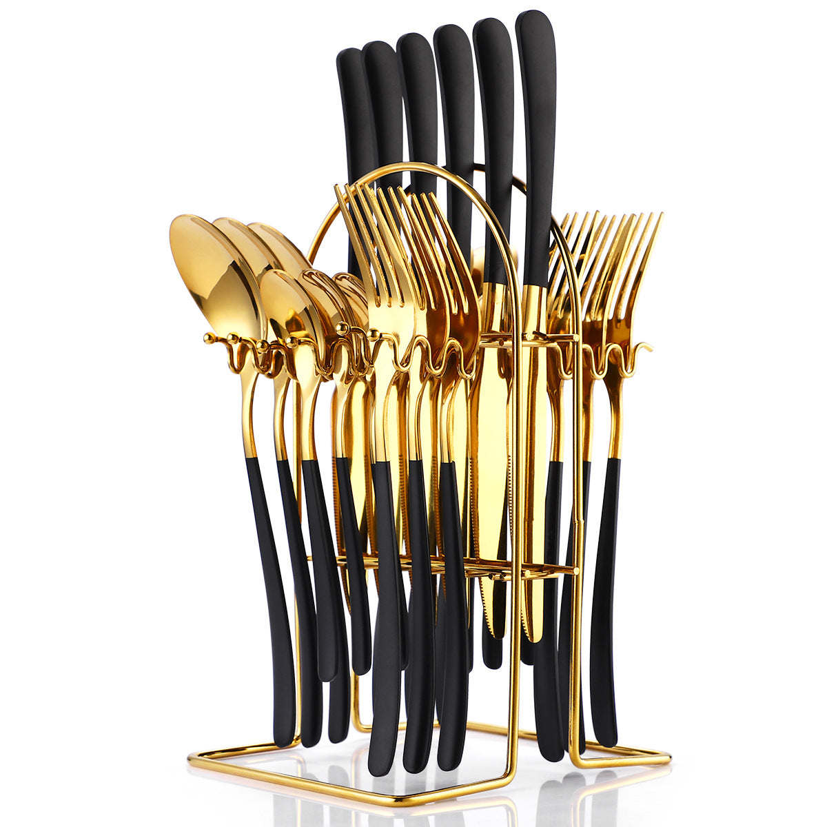 Stainless Steel Cutlery 24-piece Set Moonlight 666 West Cutlery Rack