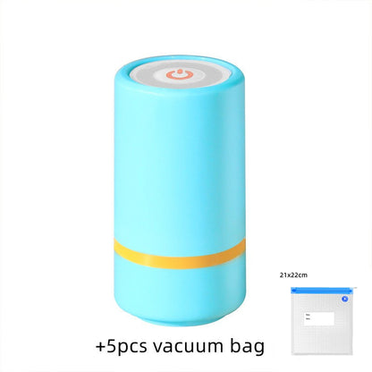 New Mini Vacuum Sealer Kitchen Portable USB Electric AirPump Fresh-Keeping Handheld Vacuum Sealing Machine Packaging Packer For Home